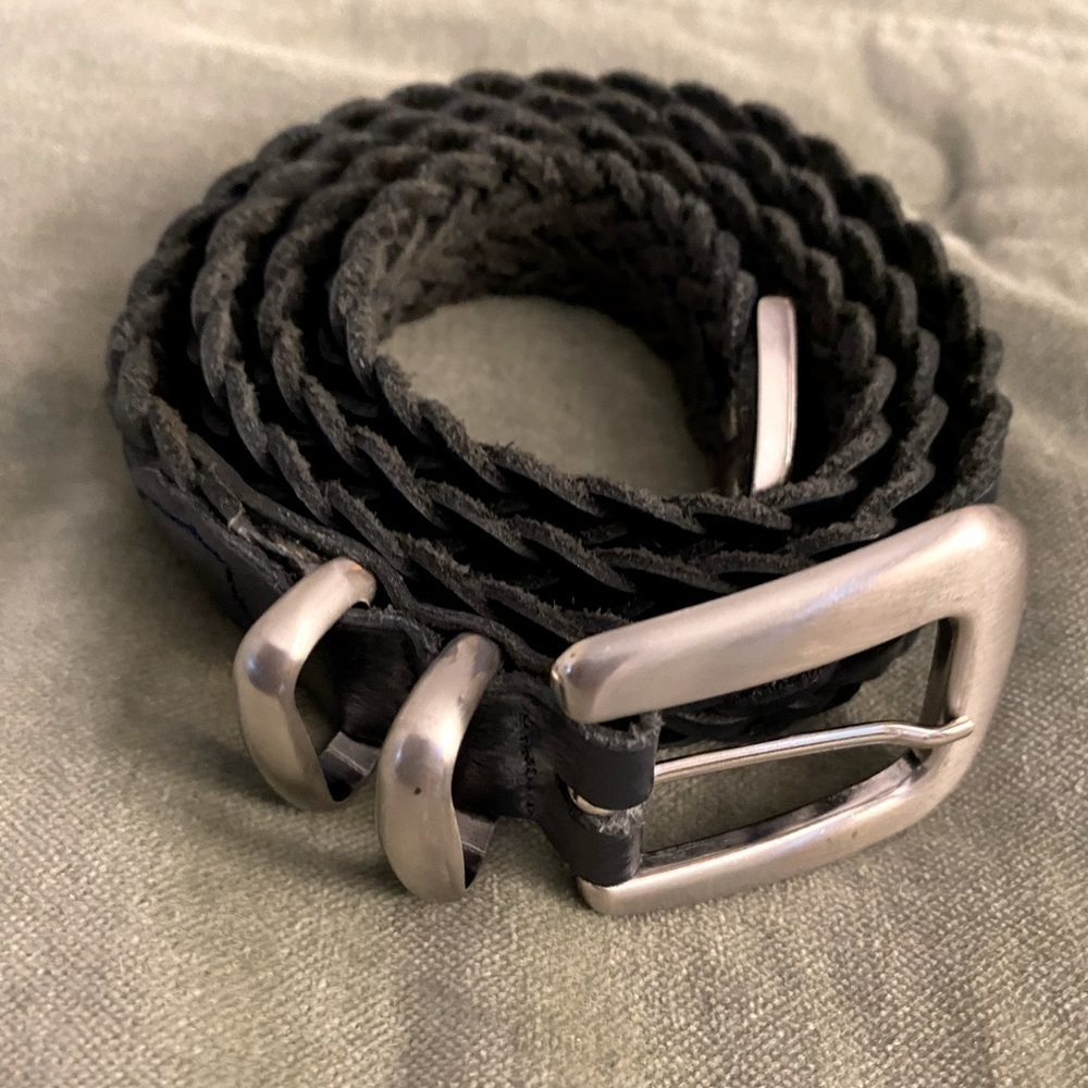 Capezio Belt BOHO Braided Woven Genuine Leather Sz S/M. E-26